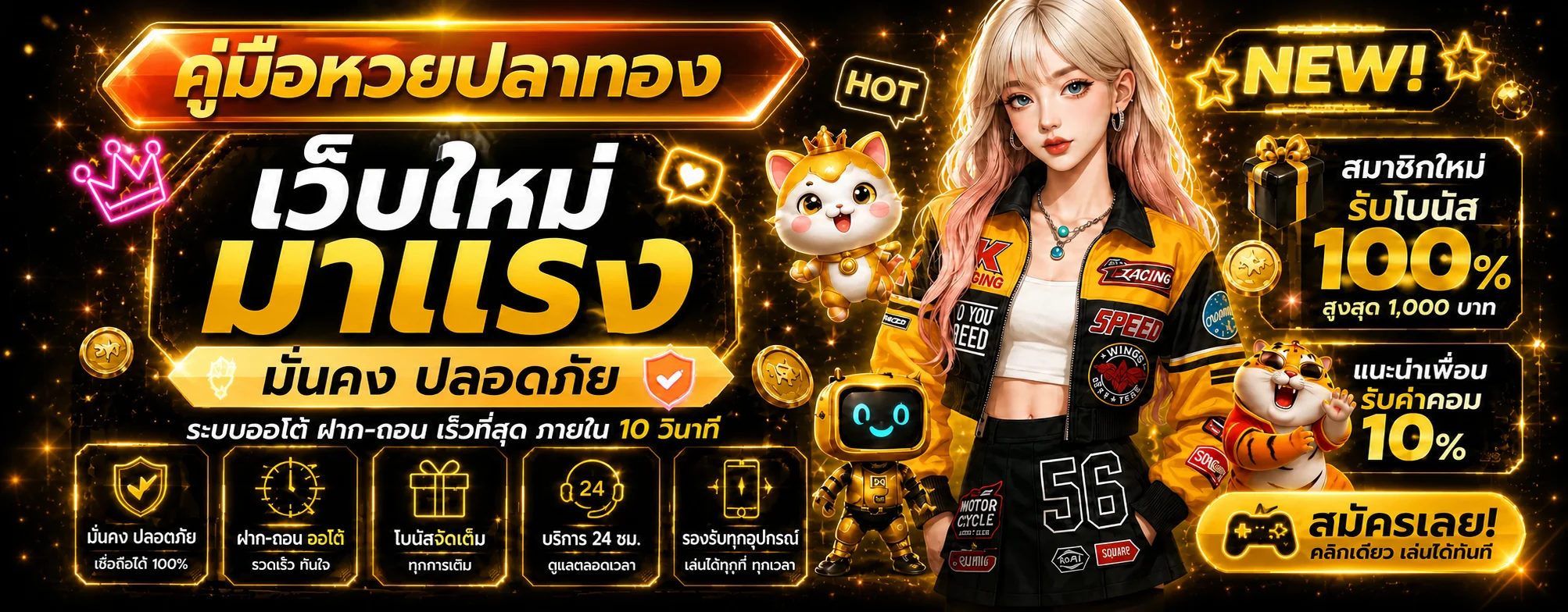 หวยปลาทอง คู่มือสมัคร ฝากถอน และทางเข้า